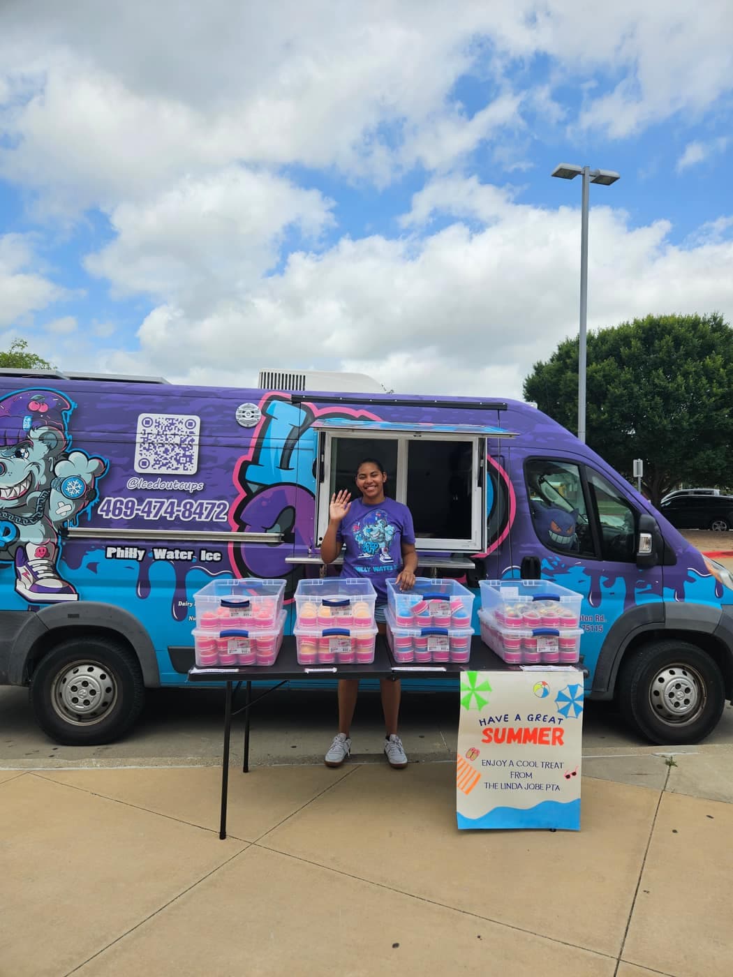Iced Out Philly water ice catering serving Frisco, TX