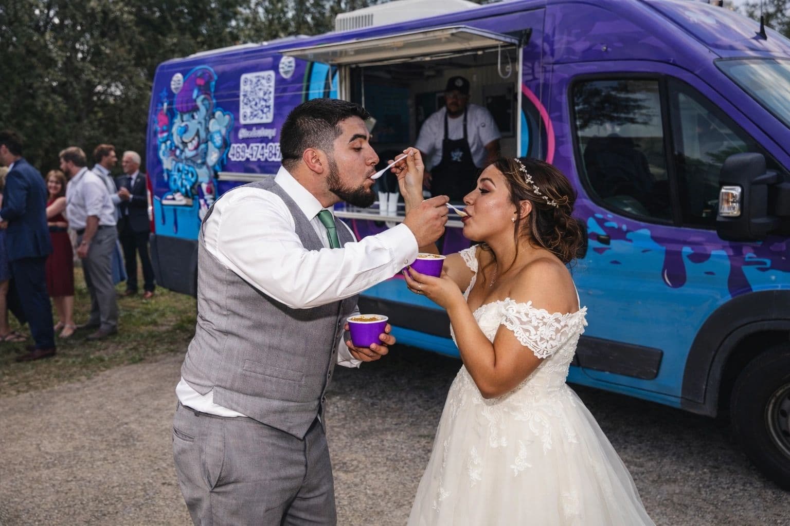 Elegant Iced Out wedding dessert service